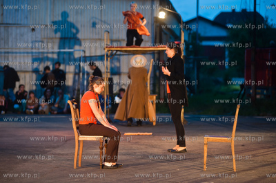 Gdansk. Boisko przy ul. Dolna Brama. FETA - XVII Miedzynarodowy...