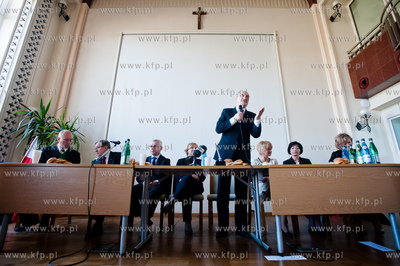 Gdansk. Siedziba NSZZ Solidarnosc. Sala Akwen. Spotkanie...