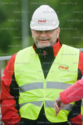 Gdansk. Powstajacy wiadukt Pomorskiej Kolei Metropolitalnej...