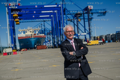 Gdansk. Terminal kontenerowy DCT. Uroczystosc inauguracji...