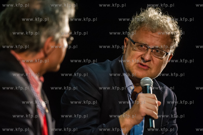 Gdynia. Festiwal Filmow w Gdyni. Spotkanie ze Slawomirem...