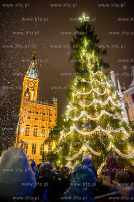Gdańsk. Przywitanie Swietego Mikolaja oraz zapalenie...