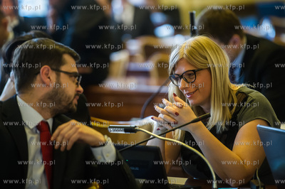 Gdansk. Nowy Ratusz. XXXII Sesja Rady Miasta Gdanska....