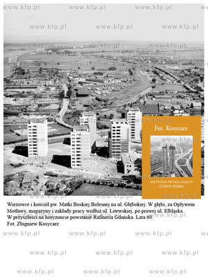 Wieżowce i kościół pw. Matki Boskiej Bolesnej na...