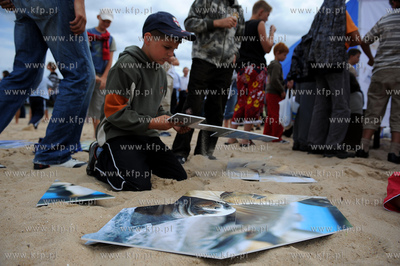 Gdansk. Brzezno. Miedzynarodowa Akcja Sprzatania Baltyku...