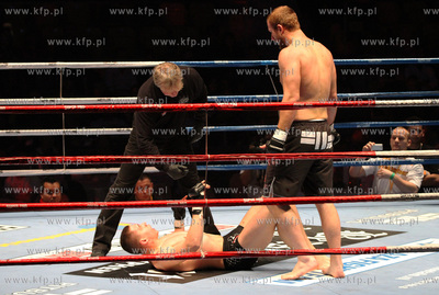 Gdynia, Gala Best of the East. Nz. walka miedzy Marcinem...