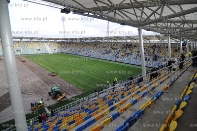 Dzien Otwarty na budowanym stadionie pilkarskim przy...