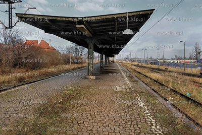 Gdansk Kolonia Uroda. Zdewastowany przystanek kolejki...