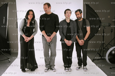 Sesja zdjeciowa Kabaretu Limo. Na zdjeciu Ewa Blachnio,Wojciech...