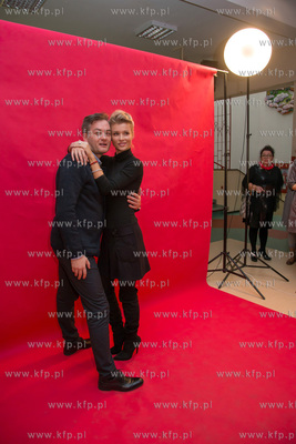 Joanna Krupa i prezydent Slupska Robert Biedron spotkal...