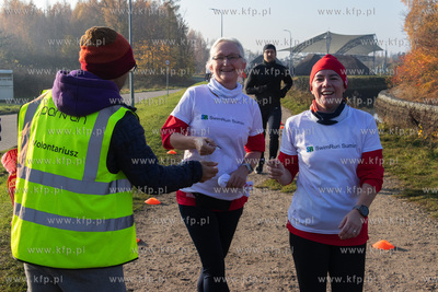 Biało-czerwony parkrun na terenie Parku Kulturowego...