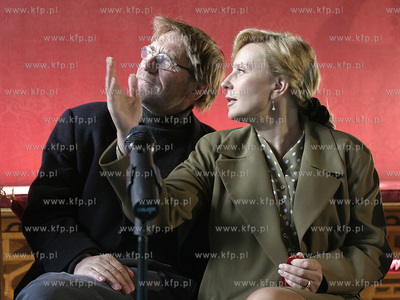 Konferencja prasowa film - Wrozby Kumaka. Nz Matthias...