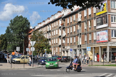 Gdansk. Skrzyzowanie ul. Kowalskiej i Targu Drzewnego....