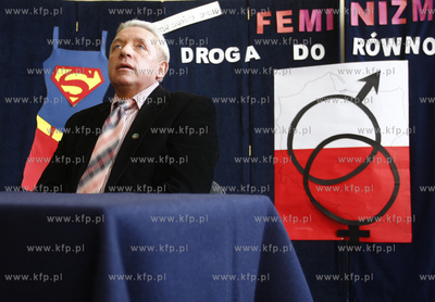 Gdansk. II LO w Gdansku. Dyskusja o feminizmie. Nz...