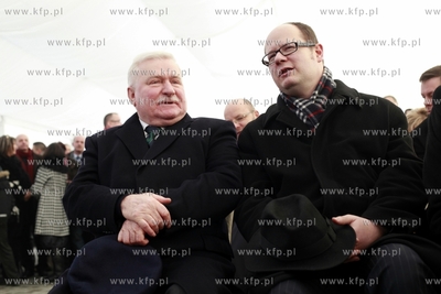 Gdansk Rebiechowo. Lotnisko im. Lecha Walesy. Uroczyste...