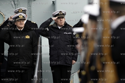 Gdynia. Wizyta admirala Sir Mark Stanhope Dowodcy Krolewskiej...