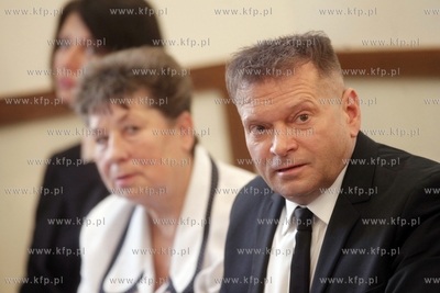 Gdansk. Hotel Scandic. Konferencja prasowa Krzysztofa...