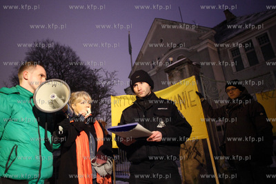 Manifestacja młodziezowki Ruchu Palikota, Partii Zieloni...