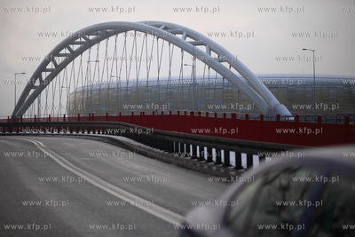 Wiadukt w ciagu Nowej Slowackiego, stadion pilkarski...