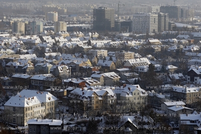 Widok z wiezy widokowej na Pacholku w Gdansku Oliwie....