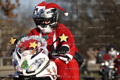 Gdansk. XIII edycja parady Mikolaje na Motocyklach....