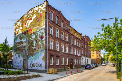 Gdańsk, Siedlce. Mural autorstwa Marcina Budzińskiego...