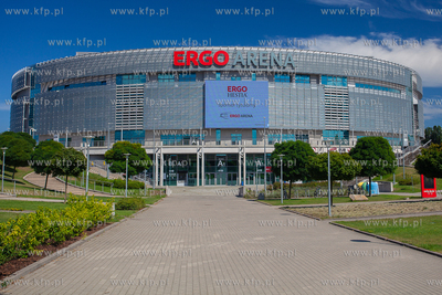 Hala widowiskowo - sportowa Ergo Arena na granicy Gdańska...