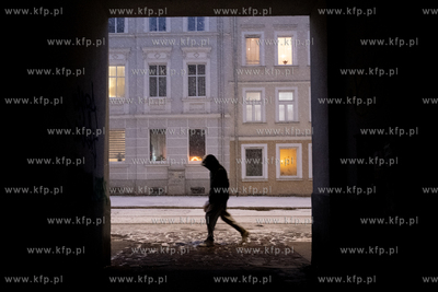 Gdańsk, Wrzeszcz. Intsnsywne opady śniegu. 03.01.2025...