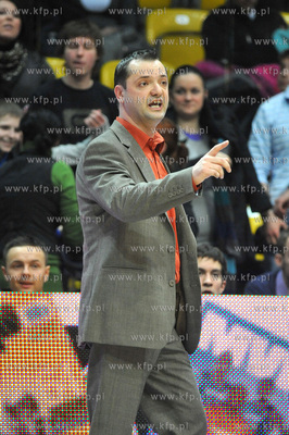 Gdynia. Mecz XXII kolejki Polskiej Ligi Koszykowki...