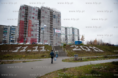 Gdansk. Chelm. 11.11.2011 - kolejny napis ulozony z...