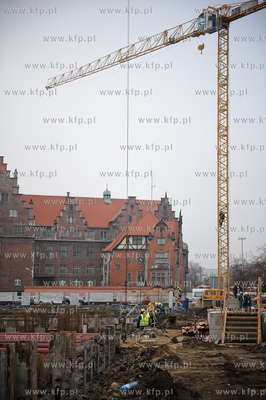 Gdansk. Budowa Teatru Szekspirowskiego. 
24.11.2011
fot....