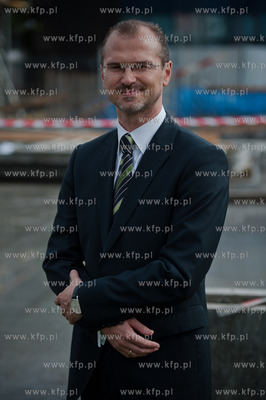 Gdansk. Wrzeszcz. Uroczystosc wmurowania kamienia wegielnego...