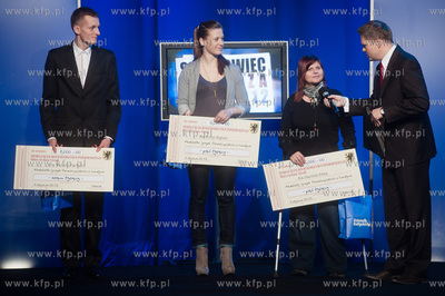 Gdansk. Stidio TVP Gdansk. Gala wreczenia nagrod w...