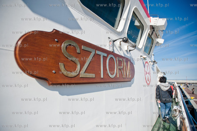 Gdynia. Nabrzeze Pomorskie. Udostepniona do zwiedzania...