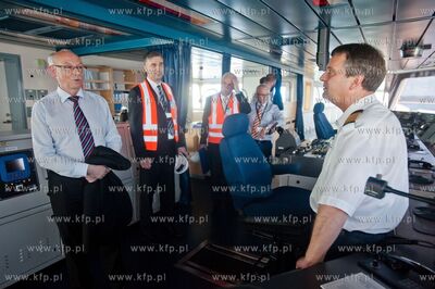 Gdansk. Terminal kontenerowy DCT. Wizyta komisarza...