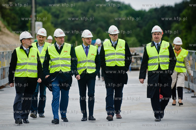 Gdansk. Powstajacy wiadukt Pomorskiej Kolei Metropolitalnej...