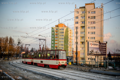 Gdansk. Zmodernizowana linia tramwajowa na Stogi. 
27.12.2014
fot....