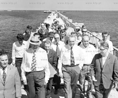 Premier Piotr Jaroszewicz i I sekretarz PZPR Edward...