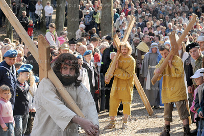 W scenerii Kaszubskiej Golgoty zostala odegrana Inscenizacja...