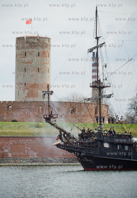 Gdansk. Nowy Port. Bitwa morska na Martwej Wisle na...