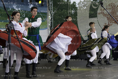 Dożynki Województwa Pomorskiego w Swołowie. Na zdjęciu...