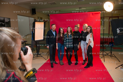 Joanna Krupa i prezydent Slupska Robert Biedron spotkal...