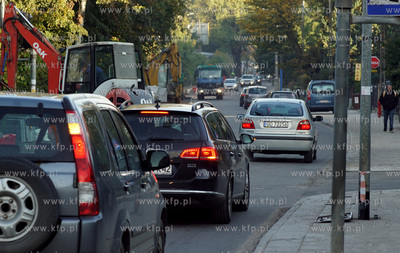 Gdańsk. Ulica Sobieskiego po remoncie nawierzchni....