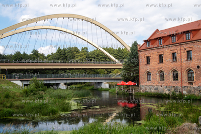 Most w Pogalicach na rzece Łupawie oraz zabytkowa...