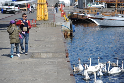 Gdynia. Katarzyna Cichopek-Hakiel i Marcin Mroczek...