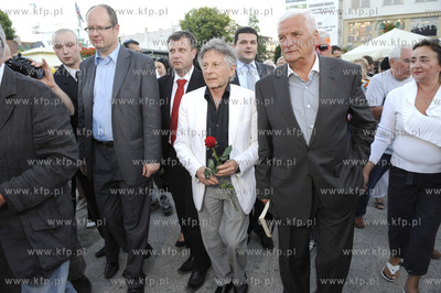 Sopot. Festiwal Gwiazd. Nz. Prezydent Gdansk, Pawel...