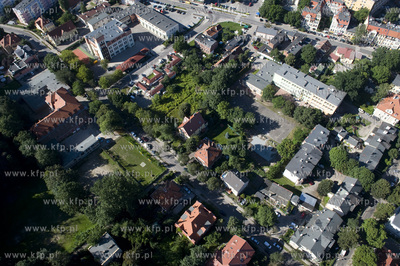 Gdansk Wrzeszcz z lotu ptaka. Okolice ul. Partyzantow,...