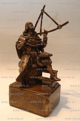 Figurka przedstawiajaca pomnik astronoma Jana Heweliusza,...