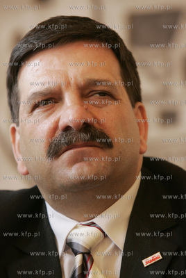 Gdansk. Obrady Komisji Krajowej Solidarnosci . Gosciem...