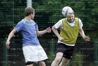 Sopot. Pilka nozna. Spotkanie towarzyskie druzyn Urzedu...